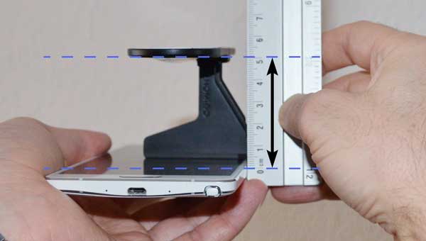 How to measure screen-to-lens distance?