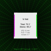 Field of view of the Vr fold viewer.